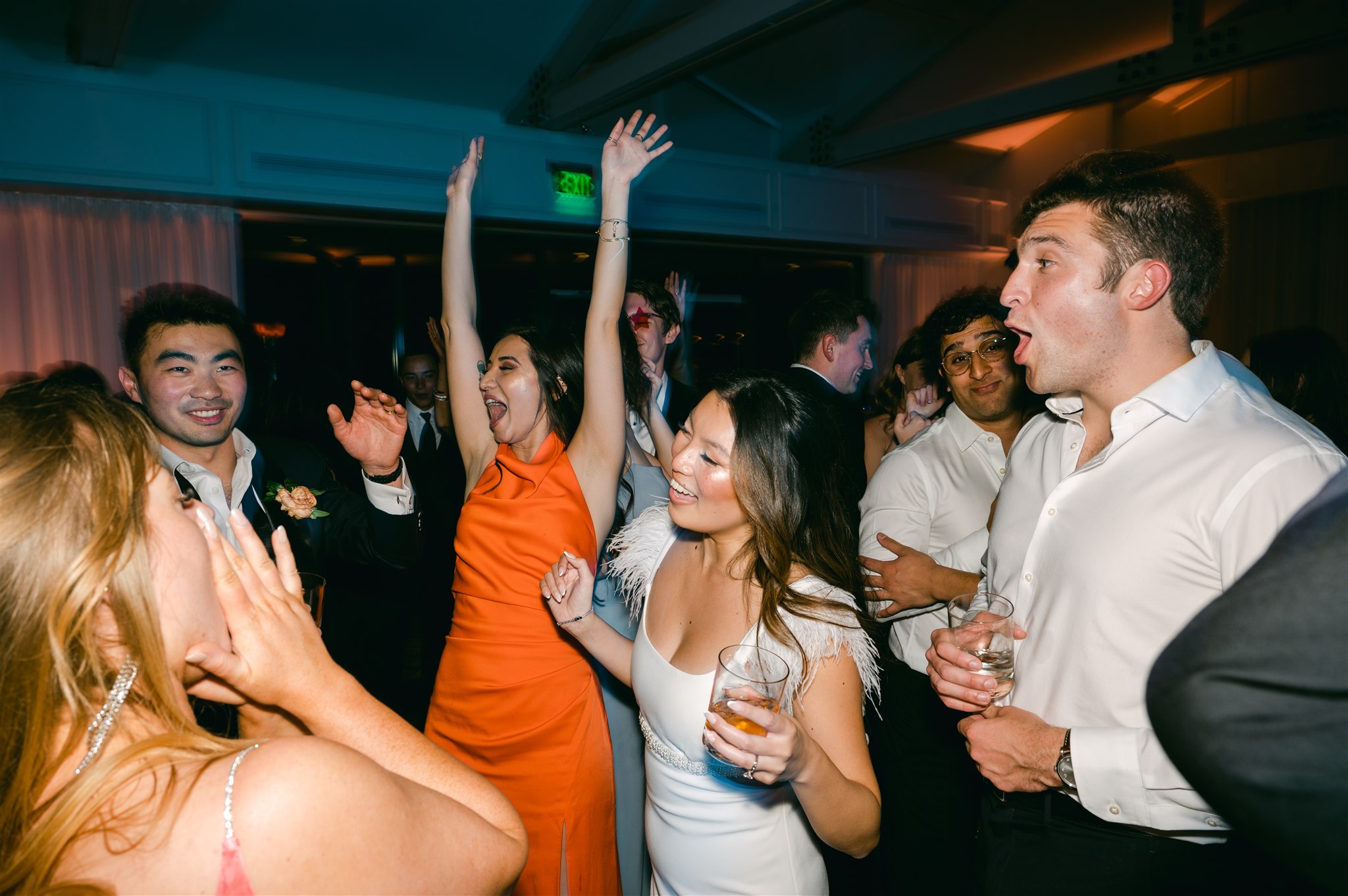 wedding dance party bride and groom on the dancefloor wedding after party dress inspiration